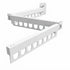 3-Fold Wall Mounted Clothes Drying Rack, Laundry Space Saver, White