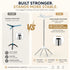 Folding Clothes Drying Rack, 3 Rotatable Arms, Stainless Steel