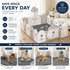 Baby Play Mat 200x300cm, Thick Foam Crawling Mat, Infants, Grey