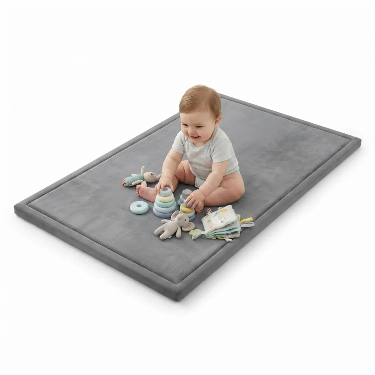 Baby Play Mat 200x300cm, Thick Foam Crawling Mat, Infants, Grey