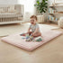 Baby Play Mat 100x150cm Thick Foam Crawling Floor Mat Soft Velvet Pink