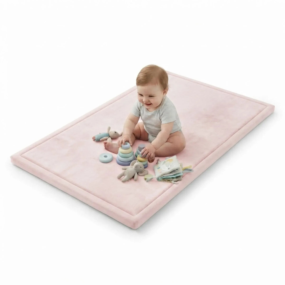 Baby Play Mat 150x200cm, Thick Foam Crawling Mat, Infants, Pink
