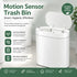 CARLA HOME 7L Motion Sensor Bin, Slim Automatic Touchless Trash Can, Lid, White