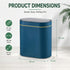 7L Automatic Trash Bin with Lid, Motion Sensor Garbage Can Blue