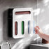 Food Storage Bag Organiser, 4 Compartment Drawer Box, Kitchen Drawer