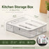 Food Storage Bag Organiser, 4 Compartment Drawer Box, Kitchen Drawer