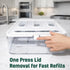 Food Storage Bag Organiser, 4 Compartment Drawer Box, Kitchen Drawer