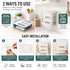 Food Storage Bag Organiser, 4 Compartment Drawer Box, Kitchen Drawer