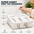 Food Storage Bag Organiser, 4 Compartment Drawer Box, Kitchen Drawer