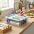 Food Storage Bag Organiser, 4 Compartment Drawer Box, Kitchen Drawer