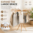 CARLA HOME Tripod Clothes Drying Rack, 16 Wooden Rod Foldable Airer, White