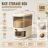 Rice Dispenser 5kg Large Storage, Press Button Grain Container Kitchen
