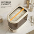 Rice Dispenser 5kg Large Storage, Press Button Grain Container Kitchen