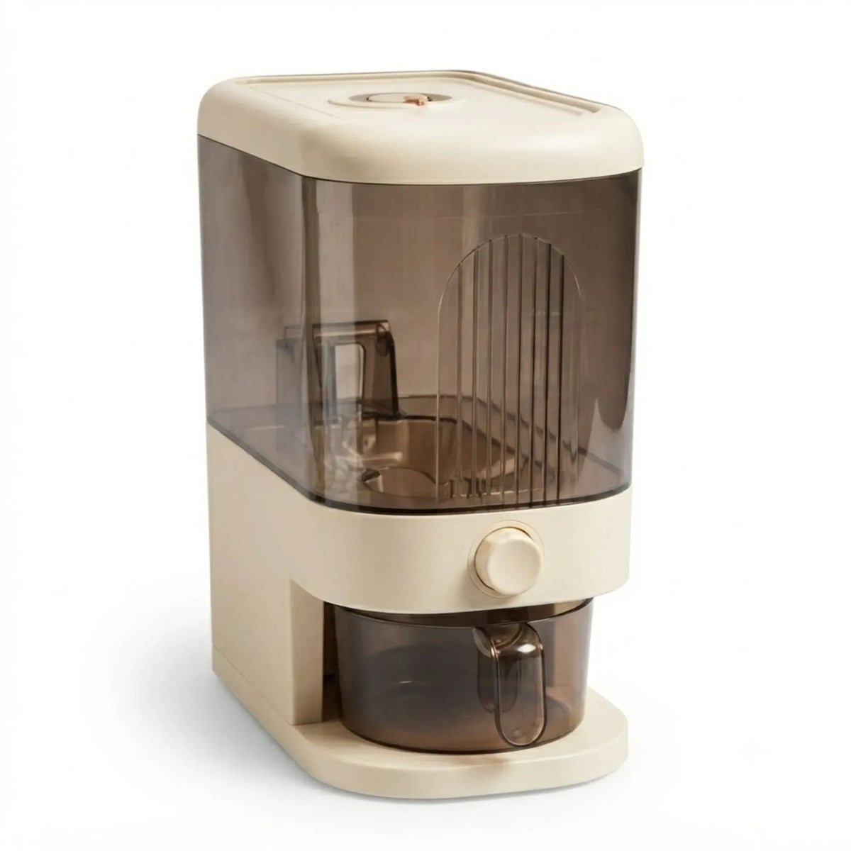 Rice Dispenser 5kg Large Storage, Press Button Grain Container Kitchen