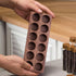 Glass Coffee Bean Storage Tubes, 12 Pack Wooden Stand (60ml 20g)