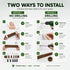 Magnetic Knife Holder Wall Mounted, Wood Strip, Brown (40cm)