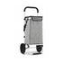 Foldable Shopping Trolley, Aluminium Cart, 45L, Waterproof, Grey