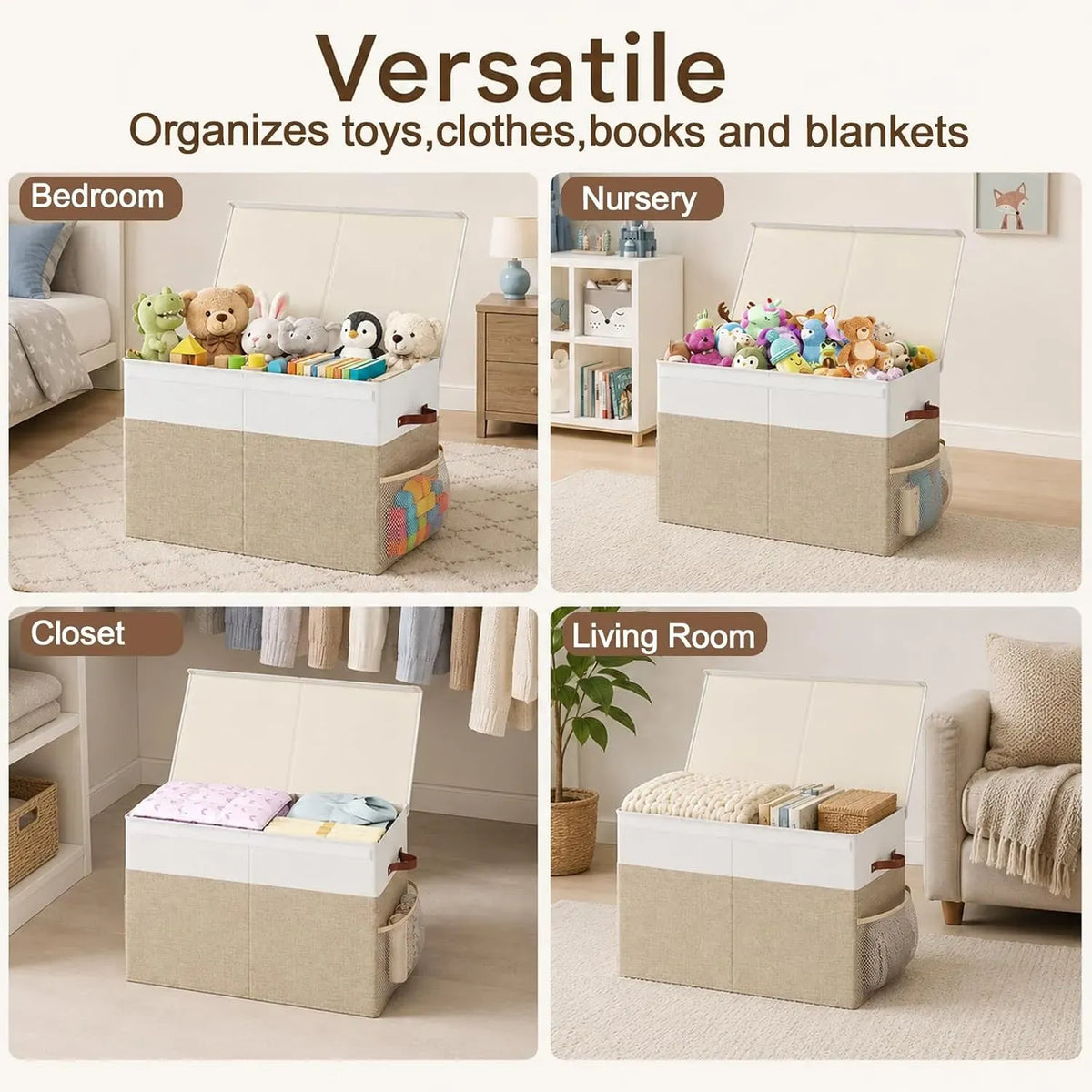Large Toy Storage Box with Lid Upgraded Toy Storage Chest Organiser