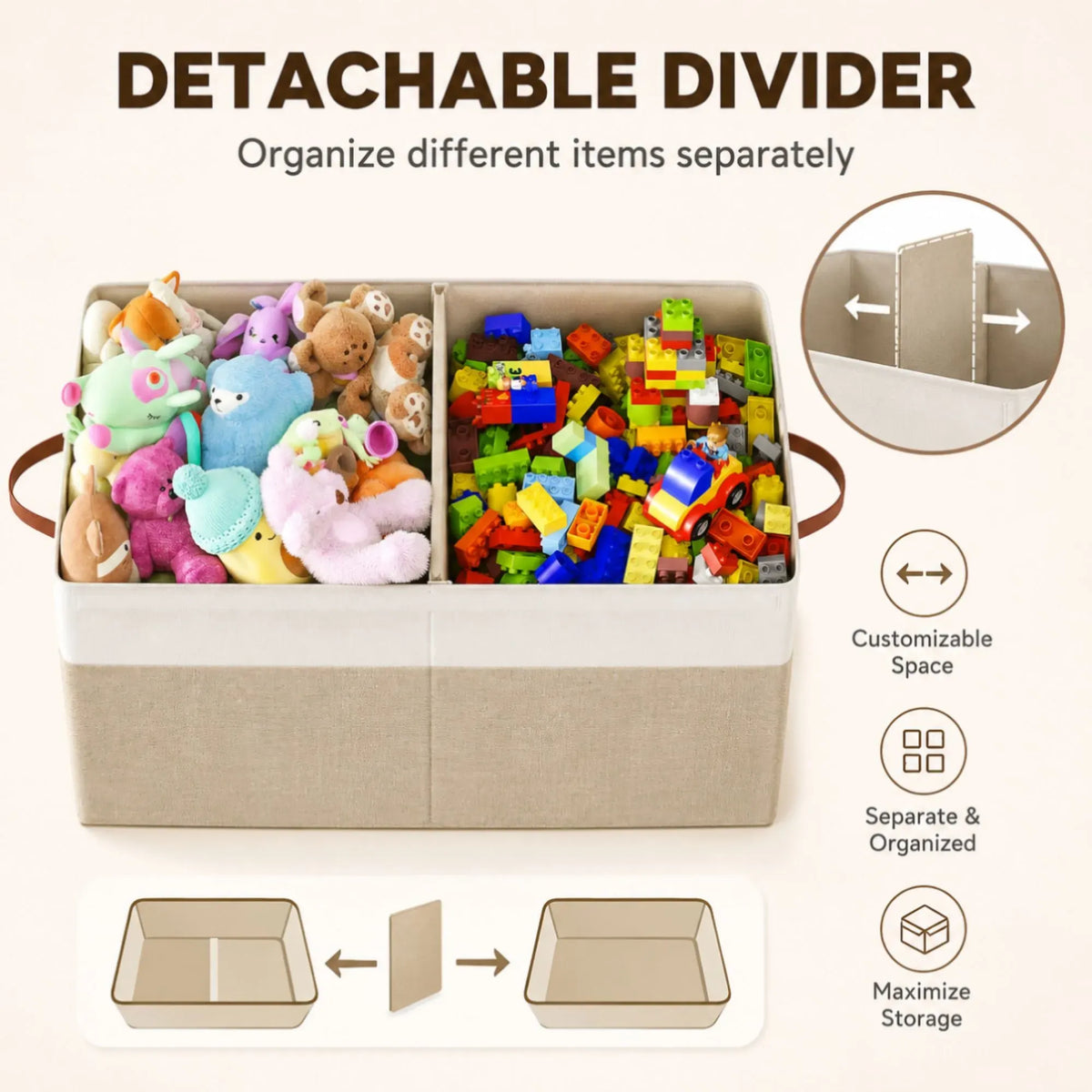 Large Toy Storage Box with Lid Upgraded Toy Storage Chest Organiser