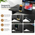 Dual Monitor Stand Riser, Adjustable Length and Angle, Black