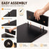 Dual Monitor Stand Riser, Adjustable Length and Angle, Black