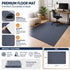 Office Chair Mat Hard Floor Protector, 120x90 cm, Anti-Slip, Grey