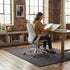 Office Chair Mat Hard Floor Protector, 120x90 cm, Anti-Slip, Grey