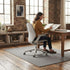 CARLA HOME Office Chair Mat 120x90cm, Hard Floor Protector Anti-Slip Rug, White