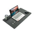Felt Desk Mat, Large Mouse Pad 80x40cm, Grey Cotton Linen Fabric