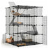 Large Cat Cage Diy Enclosure, 4 Tier Pet Playpen Cat Kennel
