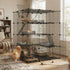 Large Cat Cage Diy Enclosure, 4 Tier Pet Playpen Cat Kennel