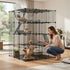 Large Cat Cage Diy Enclosure, 4 Tier Pet Playpen Cat Kennel