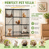 Large Cat Cage Diy Enclosure, 4 Tier Pet Playpen Cat Kennel