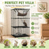 Large Cat Cage Diy Enclosure, 3 Tier Pet Playpen Cat Kennel