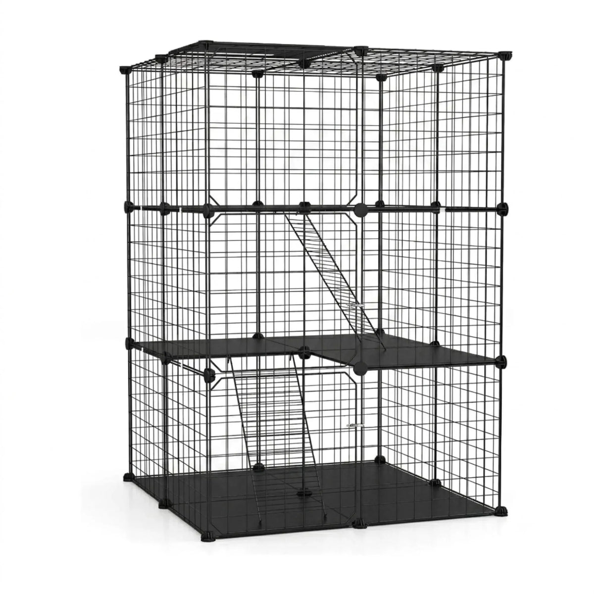Large Cat Cage Diy Enclosure, 3 Tier Pet Playpen Cat Kennel