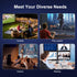 5G 4K Smart Projector Black with WiFi, Bluetooth, HDMI, USB for Home Theater