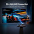 5G 4K Smart Projector Black with WiFi, Bluetooth, HDMI, USB for Home Theater