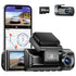 3.19" Black IPS Dual Dash Cam with 4K+1080P, 5G WiFi, GPS, Night Vision & Free 64GB Card