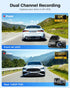 3-Channel 4K+1080P Dash Cam with 5G WiFi, GPS, and Parking Mode - Black
