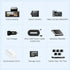3-Channel 4K+1080P Dash Cam with 5G WiFi, GPS, and Parking Mode - Black