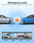 4K Dual Dash Cam Black with 5G WiFi, GPS, Front and Rear, 24H Parking Mode, Free 64GB SD Card