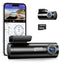 4K Black Dash Cam with 5.8GHz WiFi, GPS, Front & Rear Recording, 24-Hour Parking Mode, 64GB Card