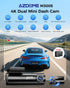 4K Black Dash Cam with 5.8GHz WiFi, GPS, Front & Rear Recording, 24-Hour Parking Mode, 64GB Card
