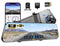 12" Black Dual 4K+1080P Rear View Mirror Dash Cam with WiFi 6, GPS, Night Vision, 64GB