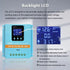 Blue 80A MPPT Solar Charge Controller with LCD Display and Dual USB Ports