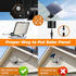 238LED Solar Powered Motion Sensor Flood Light in Black for Outdoor Security