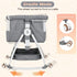 3-in-1 Adjustable Height Baby Bassinet Crib with Mosquito Net and Storage Basket in Grey