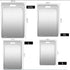 Double-Sided Titanium Cutting Board in Silver, 36x25CM, Heat Resistant for Kitchen and Camping