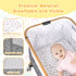 3 in 1 Grey Baby Bassinet Bedside Crib with Mattress, Adjustable Height and Storage Basket