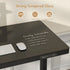 Electric Standing Desk with Drawer, One-Piece Glass Desktop, Black, 120x60cm